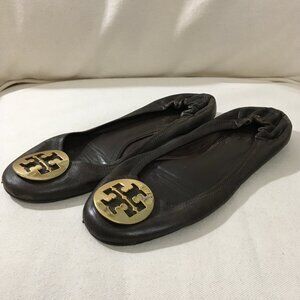 Tory Burch Minnie Ballet Brown Flats